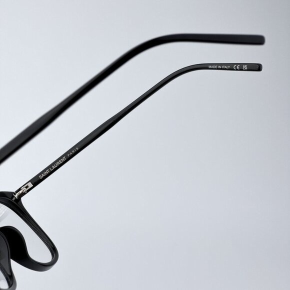 Saint Laurent SL724/F 001 BRAND NEW Eyeglasses Black Oval Women - Picture 7 of 10